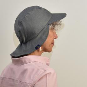 Casquette anti-ondes réversible Ondes et protection | Coloris gris taille M (55-57 cm)