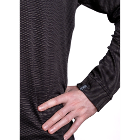 Tee-shirt de protection anti-ondes Shield manches longues en tissu New Antiwave | Noir - Mixte Taille L