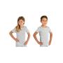 Tee-shirt anti-ondes Wavesafe pour enfant (mixte) en coton bio manches courtes | Blanc