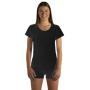 Tee-shirt anti-ondes Wavesafe pour femme coton bio encolure ronde manches courtes  | Noir