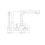 Robinet 3 voies Rowa Komfort Classic FE en acier inoxydable massif