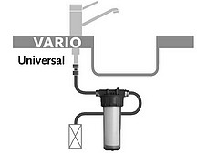Filtre sous évier Carbonit Vario Deluxe Premium avec robinet 3 voie